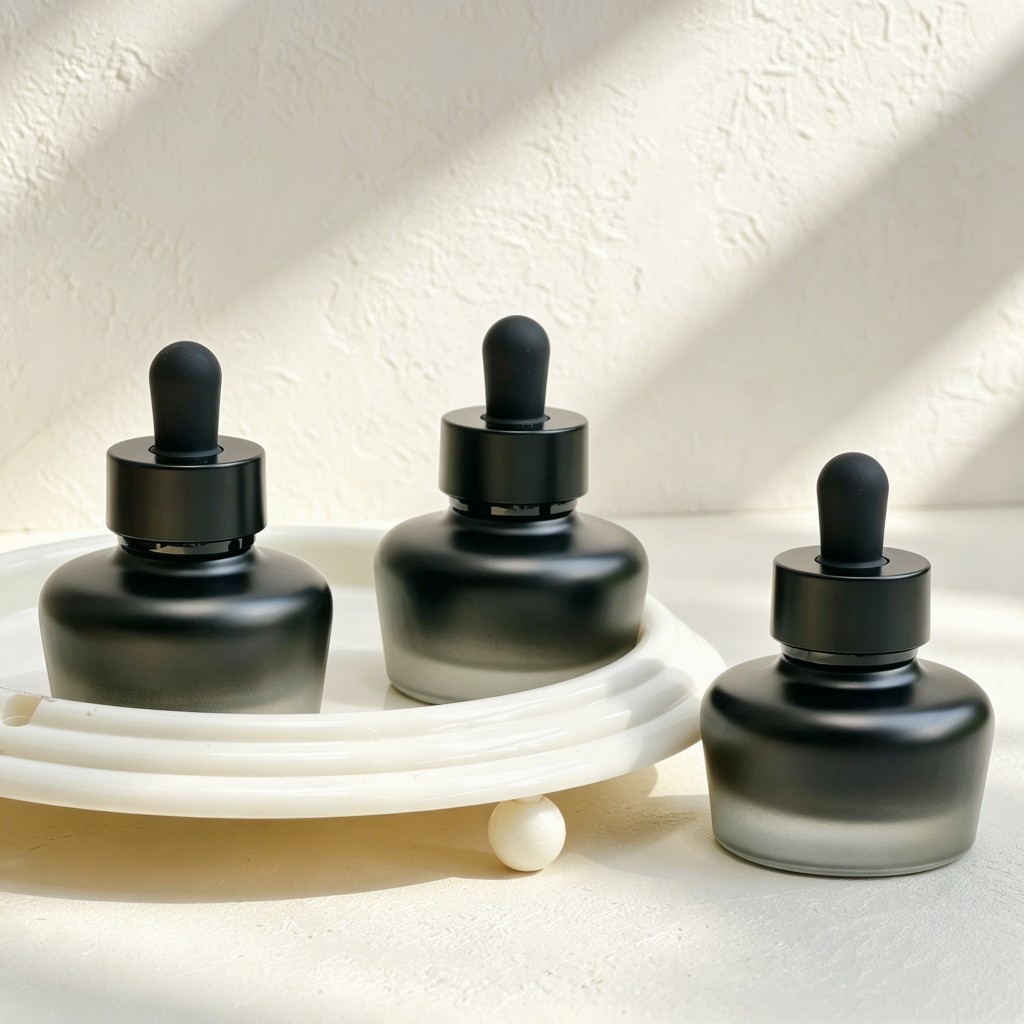 Luxury Skincare Essential - Butelka z matowego szkła z zakraplaczem,
