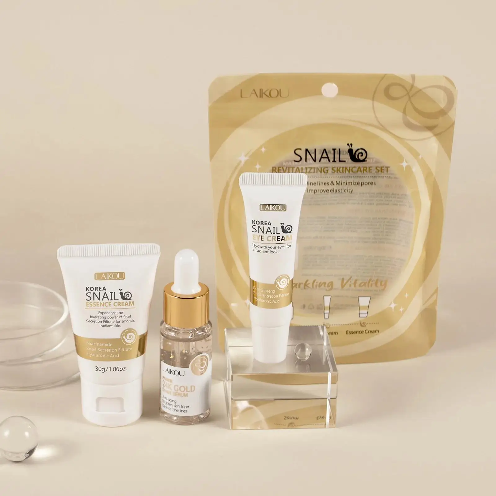 Zestaw serum, kremu pod oczy i – Luxury Skincare Set For Women recenzja i cena
