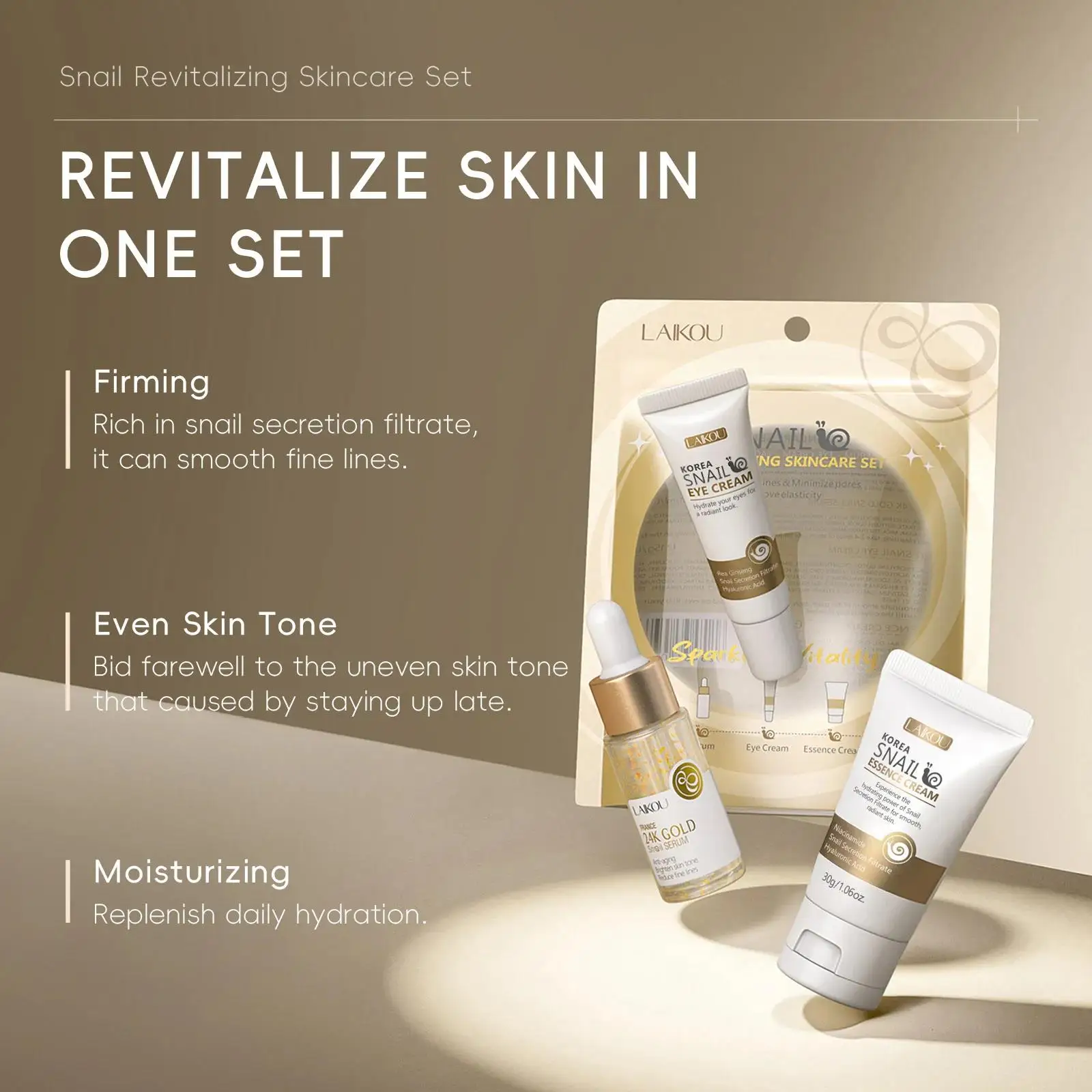 Zestaw serum, kremu pod oczy i – Luxury Skincare Set For Women recenzja i cena